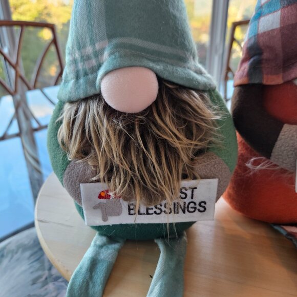 Two Linden Street Autumn Gnomes Shelf Sitters. NWT - Picture 2 of 8